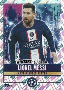 Sticker Lionel Messi (Most minutes played) - UEFA Champions League 2022-2023
 n. 514 - Topps