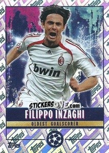 Sticker Filippo Inzaghi (Oldest goalscorer) - UEFA Champions League 2022-2023
 - Topps