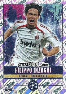 Sticker Filippo Inzaghi (Oldest goalscorer) - UEFA Champions League 2022-2023
 n. 516 - Topps
