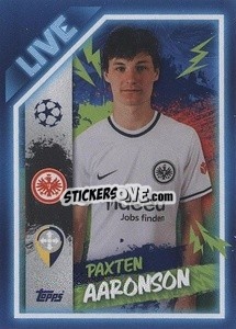 Sticker Paxten Aaronson - UEFA Champions League 2022-2023
 n. L30 - Topps
