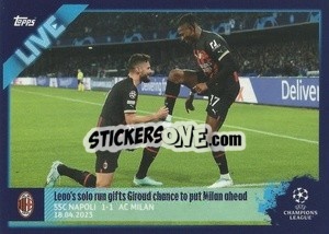 Sticker Leao / Giroud Esultano - UEFA Champions League 2022-2023
 n. L73 - Topps