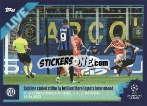 Sticker Barella In Action - UEFA Champions League 2022-2023
 n. L79 - Topps