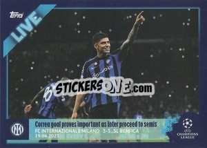 Figurina Correa Goal - UEFA Champions League 2022-2023
 n. L80 - Topps
