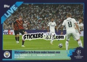 Sticker Kevin De Bruyne In Action - UEFA Champions League 2022-2023
 n. L82 - Topps