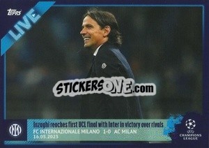Sticker Simone Inzaghi - UEFA Champions League 2022-2023
 n. L89 - Topps