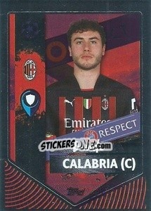 Cromo Davide Calabria (Captain)