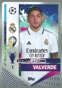 Sticker Federico Valverde - UEFA Champions League 2022-2023
 n. 394 - Topps