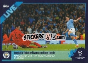 Sticker Julian Alvarez In Action - UEFA Champions League 2022-2023
 n. L91 - Topps