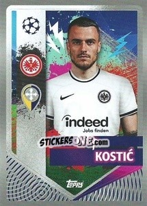 Sticker Filip Kostić - UEFA Champions League 2022-2023
 n. 180 - Topps