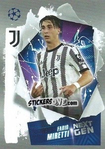 Sticker Fabio Miretti (Next Gen) - UEFA Champions League 2022-2023
 n. 295 - Topps