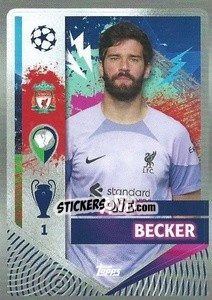 Sticker Alisson Becker - UEFA Champions League 2022-2023
 n. 297 - Topps