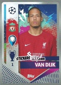 Sticker Virgil van Dijk - UEFA Champions League 2022-2023
 n. 299 - Topps