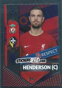 Sticker Jordan Henderson (Captain) - UEFA Champions League 2022-2023
 - Topps