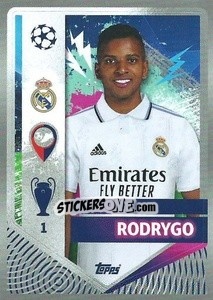 Sticker Rodrygo - UEFA Champions League 2022-2023
 n. 400 - Topps