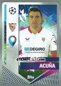 Sticker Marcos Acuña - UEFA Champions League 2022-2023
 - Topps