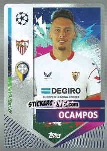 Cromo Lucas Ocampos - UEFA Champions League 2022-2023
 n. 415 - Topps