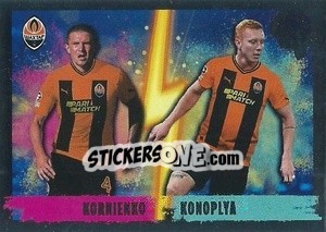 Cromo Viktor Kornieko / Yukhym Konoplya (Double Impact) - UEFA Champions League 2022-2023
 - Topps