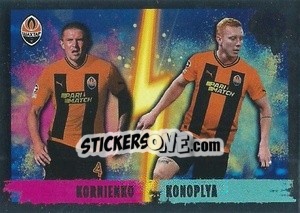 Sticker Viktor Kornieko / Yukhym Konoplya (Double Impact) - UEFA Champions League 2022-2023
 n. 440 - Topps