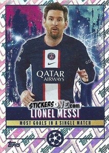 Sticker Lionel Messi (Most goals in a single match)