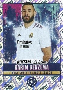 Figurina Karim Benzema (Most goals in a single season) - UEFA Champions League 2022-2023
 - Topps