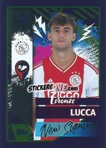 Sticker Lorenzo Lucca (AFC Ajax) - UEFA Champions League 2022-2023
 n. 552 - Topps