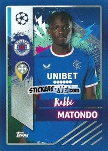Sticker Rabbi Matondo - UEFA Champions League 2022-2023
 n. 639 - Topps