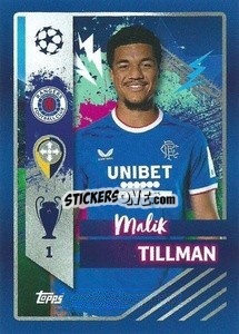 Sticker Malik Tillman - UEFA Champions League 2022-2023
 n. 640 - Topps