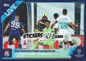 Sticker Oršić counter gifts Dinamo opening day win - UEFA Champions League 2022-2023
 - Topps