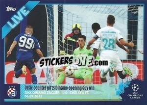 Figurina Oršić counter gifts Dinamo opening day win - UEFA Champions League 2022-2023
 - Topps