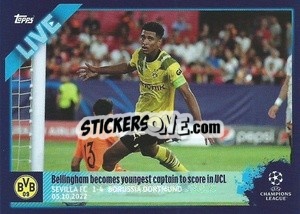 Sticker Bellingham becomes youngest captain to score in UCL - UEFA Champions League 2022-2023
 n. L12 - Topps