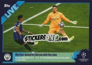 Sticker Ederson Para Su Lautaro Martinez - UEFA Champions League 2022-2023
 n. L94 - Topps