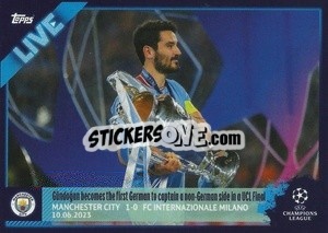 Cromo Gundogan Con La Coppa - UEFA Champions League 2022-2023
 n. L97 - Topps