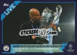 Sticker Pep Guardiola Con La Coppa - UEFA Champions League 2022-2023
 n. L98 - Topps