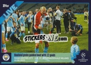 Sticker Haaland Esulta Con La Coppa - UEFA Champions League 2022-2023
 n. L99 - Topps