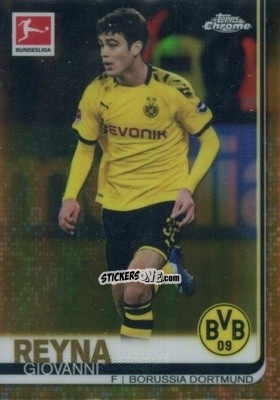 Sticker Giovanni Reyna - Bundesliga Chrome 2019-2020 n. 37g - Topps