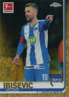 Sticker Vedad Ibiševic - Bundesliga Chrome 2019-2020 n. 64g - Topps