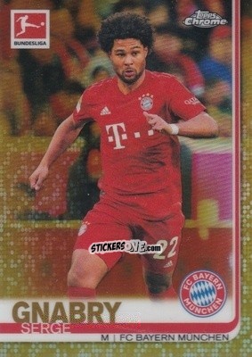 Sticker Serge Gnabry - Bundesliga Chrome 2019-2020 n. 75g - Topps