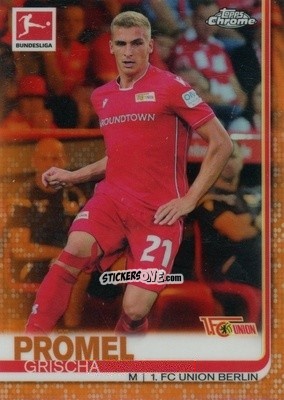 Sticker Grischa Prömel - Bundesliga Chrome 2019-2020 n. 70o - Topps