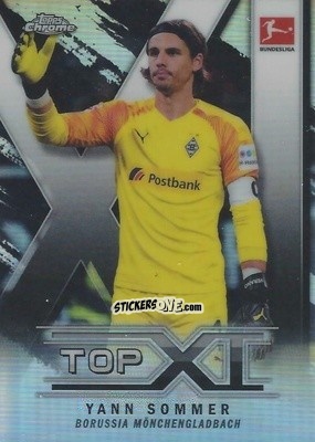 Sticker Yann Sommer - Bundesliga Chrome 2019-2020 n. TXI-5 - Topps