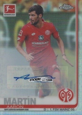 Sticker Aarón Martín - Bundesliga Chrome 2019-2020 n. A26 - Topps