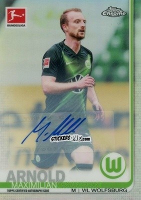 Sticker Maximilian Arnold - Bundesliga Chrome 2019-2020 n. A29 - Topps