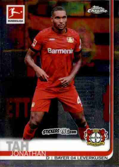 Figurina Jonathan Tah - Bundesliga Chrome 2019-2020 n. 13 - Topps