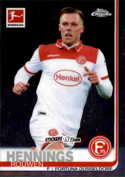 Figurina Rouwen Hennings - Bundesliga Chrome 2019-2020 n. 15 - Topps