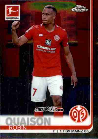 Sticker Robin Quaison - Bundesliga Chrome 2019-2020 n. 22 - Topps