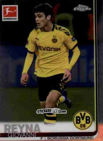 Figurina Giovanni Reyna - Bundesliga Chrome 2019-2020 n. 37 - Topps