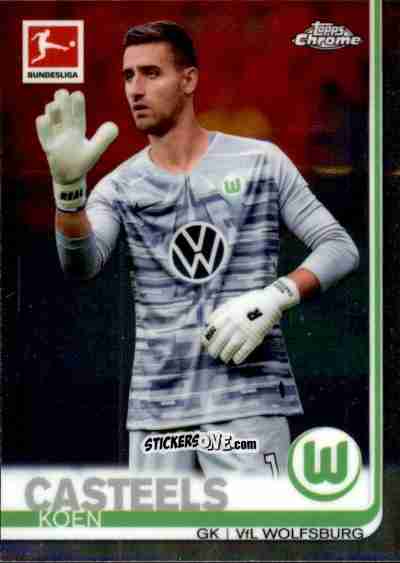 Cromo Koen Casteels - Bundesliga Chrome 2019-2020 n. 49 - Topps