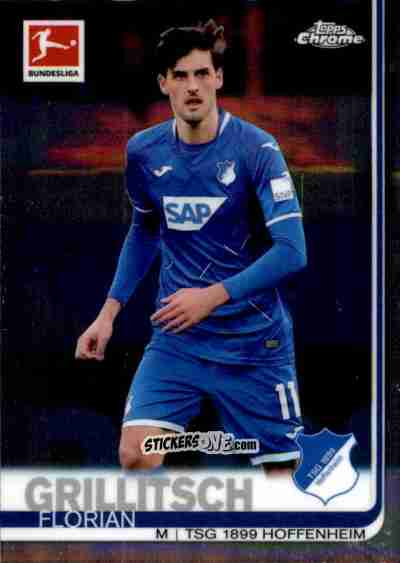 Cromo Florian Grillitsch - Bundesliga Chrome 2019-2020 n. 54 - Topps