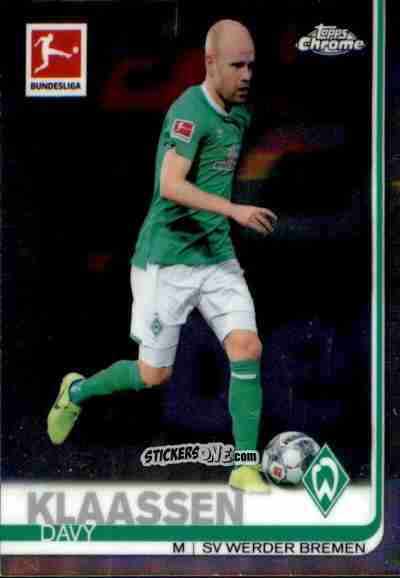 Figurina Davy Klaassen - Bundesliga Chrome 2019-2020 n. 63 - Topps