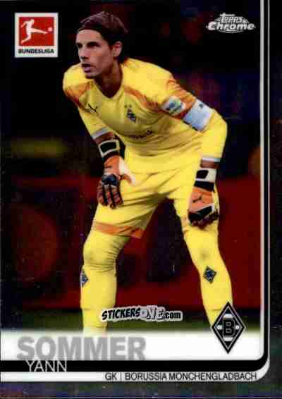 Cromo Yann Sommer - Bundesliga Chrome 2019-2020 n. 71 - Topps