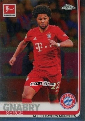 Sticker Serge Gnabry - Bundesliga Chrome 2019-2020 n. 75 - Topps